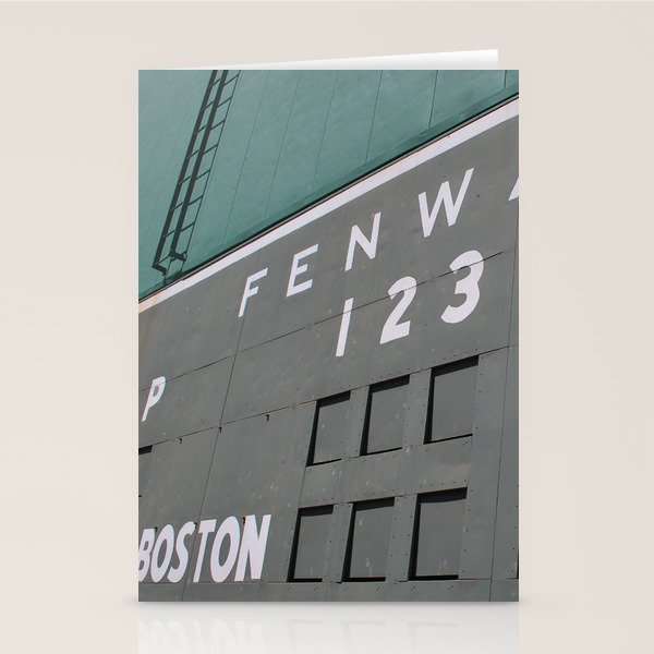 Fenwall -- Boston Fenway Park Wall, Green Monster, Red Sox Stationery Card Gallery Image 2