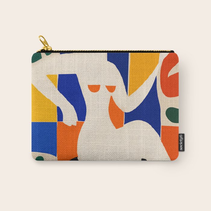Sitting Muse cut out Carry All Pouch Gallery Image 1