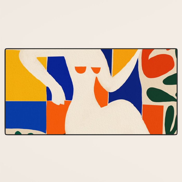 Sitting Muse cut out Desk Mat Gallery Image 3