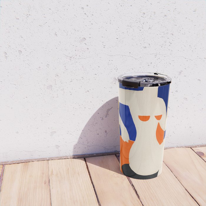 Sitting Muse cut out Travel Mug Gallery Image 4