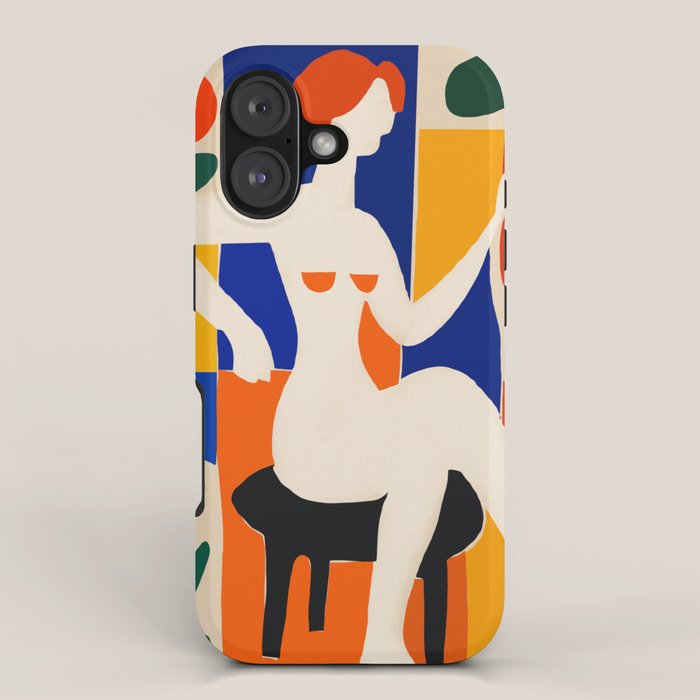 Sitting Muse cut out iPhone Case Gallery Image 1