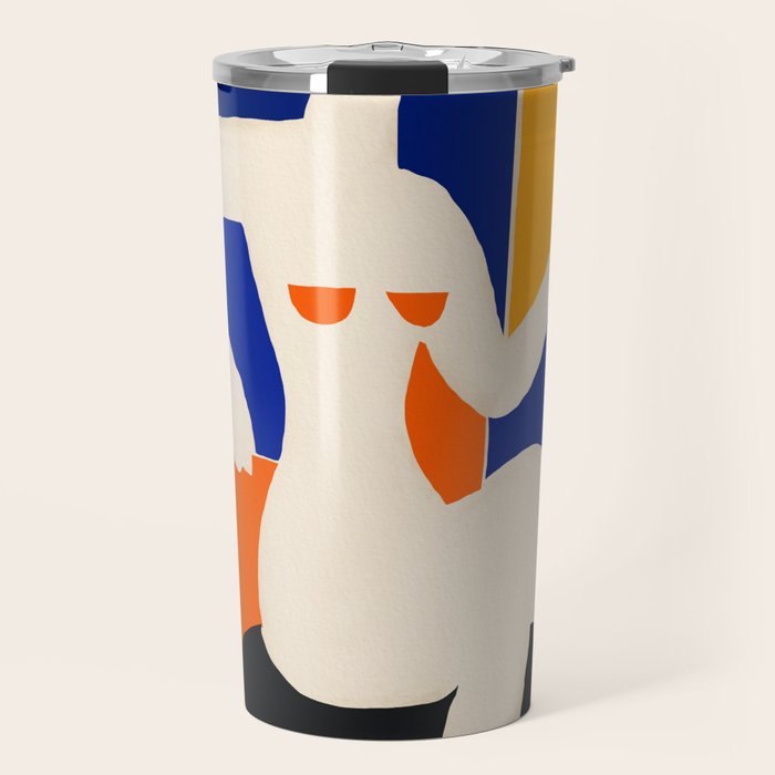 Sitting Muse cut out Travel Mug Gallery Image 1
