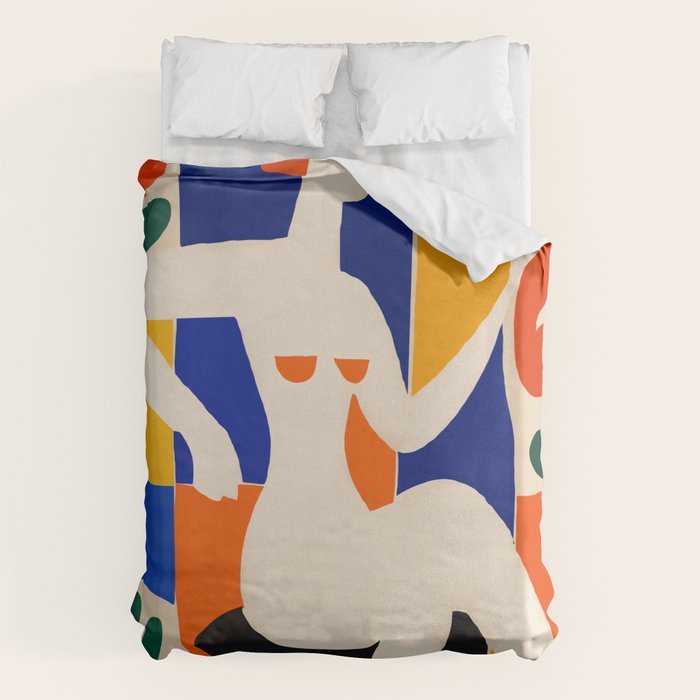 Sitting Muse cut out Duvet Cover Gallery Image 1