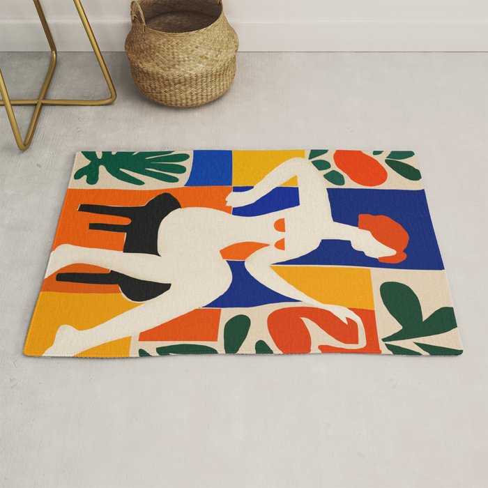 Sitting Muse cut out Rug Gallery Image 1