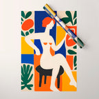 Sitting Muse cut out Wrapping Paper Gallery Image 1