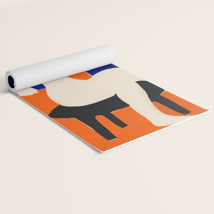 Sitting Muse cut out Yoga Mat Gallery Image 2