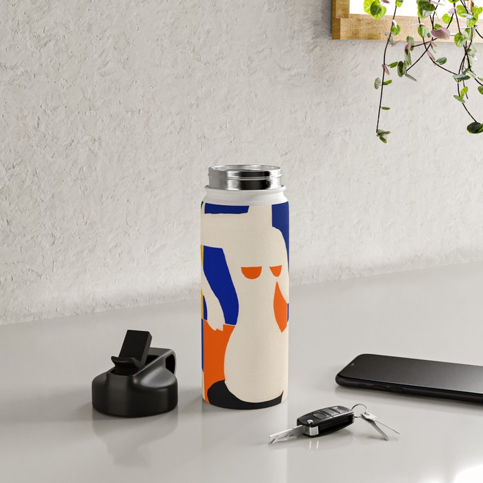 Sitting Muse cut out Water Bottle Gallery Image 4