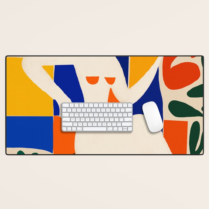 Sitting Muse cut out Desk Mat Gallery Image 1