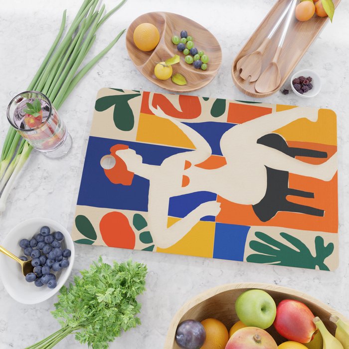 Sitting Muse cut out Cutting Board Gallery Image 2