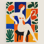 Sitting Muse cut out Jigsaw Puzzle Gallery Image 1