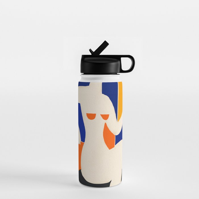 Sitting Muse cut out Water Bottle Gallery Image 1