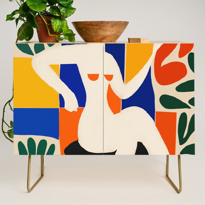 Sitting Muse cut out Credenza Gallery Image 1