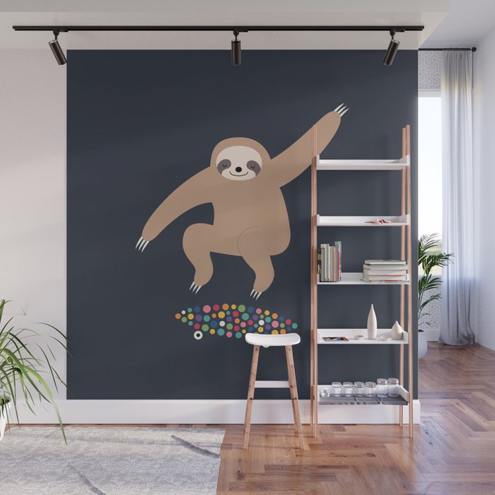 Sloth Gravity Wall Mural Gallery Image 1