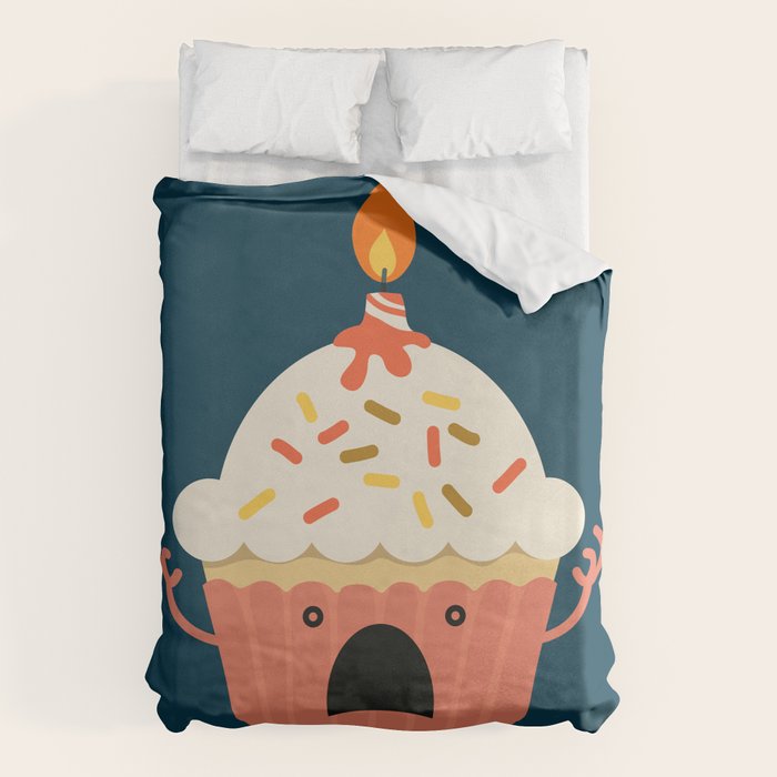 Cupcake on fire Duvet Cover Gallery Image 6