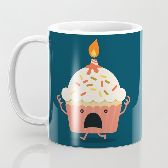 Cupcake on fire Coffee Mug Gallery Image 3
