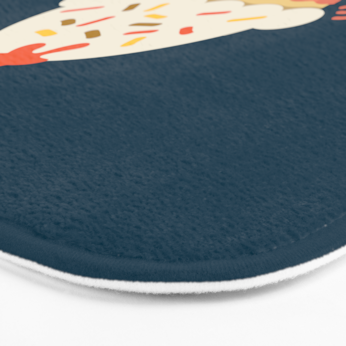 Cupcake on fire Bath Mat Gallery Image 3