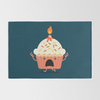 Cupcake on fire Rug Gallery Image 2