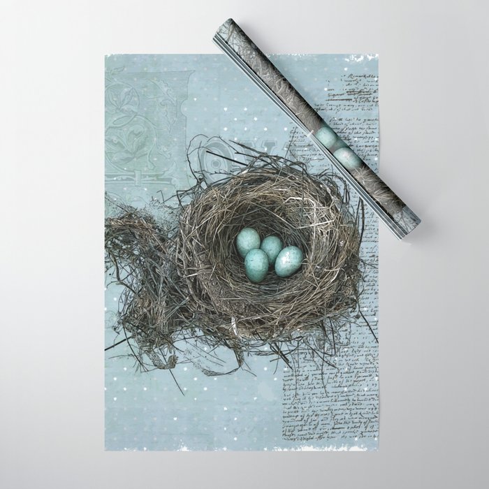Bird Nest Wrapping Paper Gallery Image 1