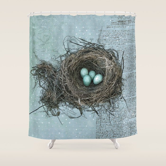 Bird Nest Shower Curtain Gallery Image 1
