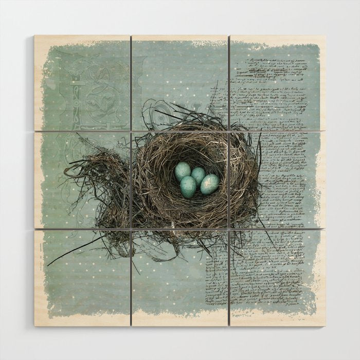 Bird Nest Wood Wall Art Gallery Image 1