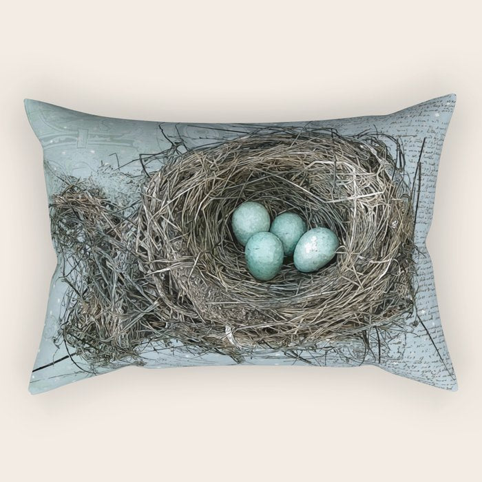 Bird Nest Rectangular Pillow Gallery Image 2