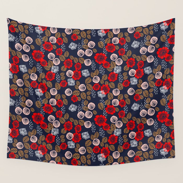 Butterflies in the Garden Wall Tapestry Gallery Image 4