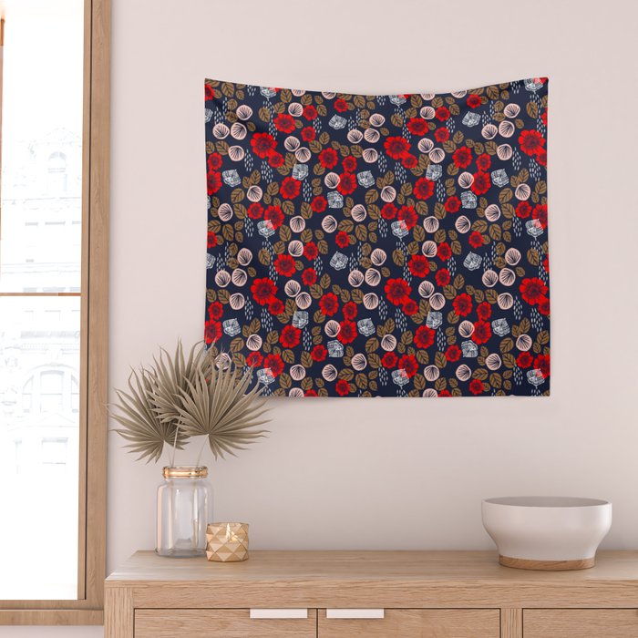 Butterflies in the Garden Wall Tapestry Gallery Image 2