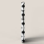 Midcentury Modern Atomic Starburst Pattern in Black and White iPhone Case Gallery Image 2