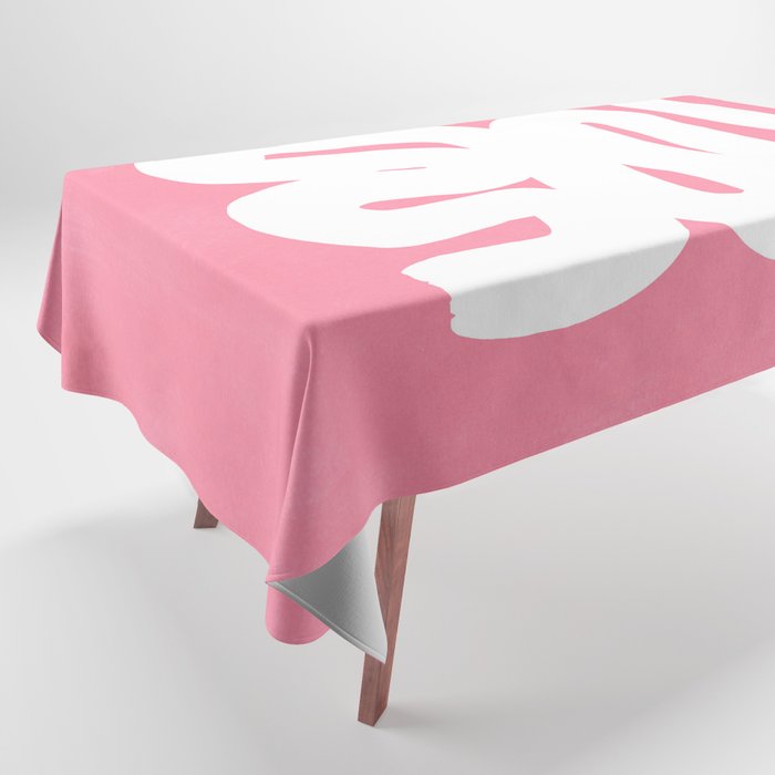 Pastel Pink Wiggle Run Tablecloth Gallery Image 1