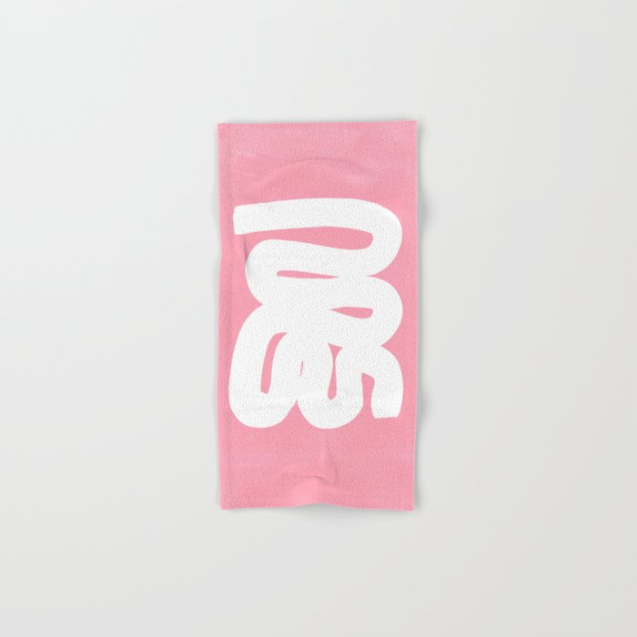 Pastel Pink Wiggle Run Bath Towel Gallery Image 1