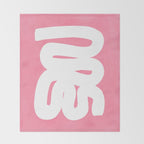 Pastel Pink Wiggle Run Throw Blanket Gallery Image 2