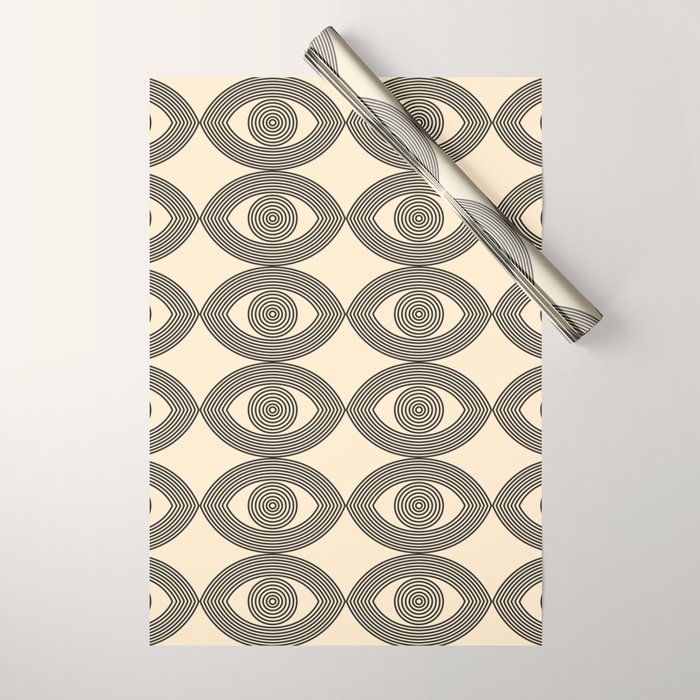 Abstraction_EYE_LINE_POP_ART_Minimalism_001X Wrapping Paper Gallery Image 1