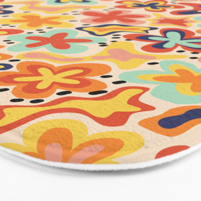 Adeline summer floral Bath Mat Gallery Image 3