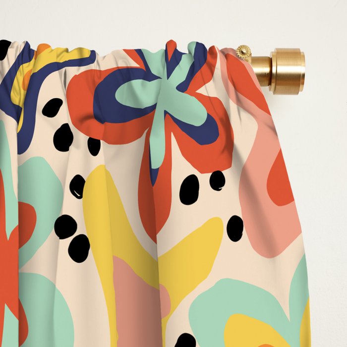 Adeline summer floral Window Curtain Gallery Image 2