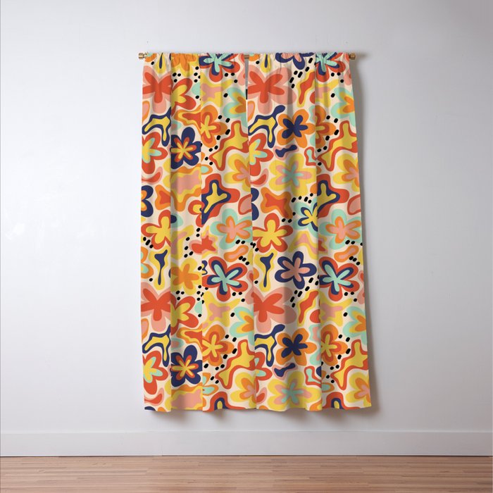 Adeline summer floral Window Curtain Gallery Image 3