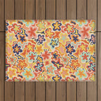 Adeline summer floral Outdoor Rug Gallery Image 1