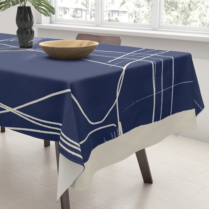Minimal Abstract Line Art 14 Tablecloth Gallery Image 3