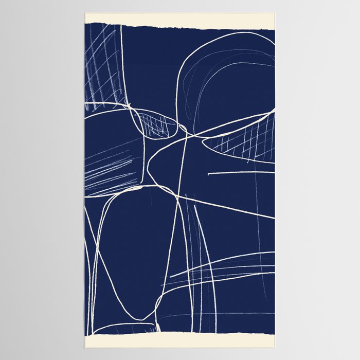Minimal Abstract Line Art 14 Tablecloth Gallery Image 2