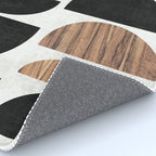 Mid-Century Modern Pattern No.7 - Concrete and Wood Rug Gallery Image 4