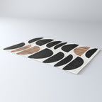 Mid-Century Modern Pattern No.7 - Concrete and Wood Rug Gallery Image 3