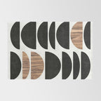Mid-Century Modern Pattern No.7 - Concrete and Wood Rug Gallery Image 2