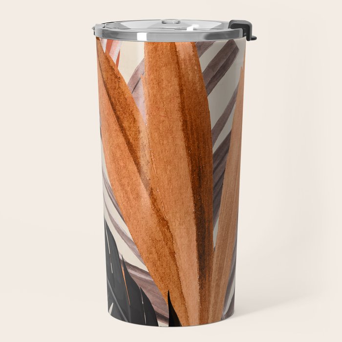 Abstract Art Tropical Leaves 160 Travel Mug Gallery Image 2