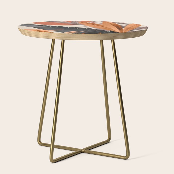 Abstract Art Tropical Leaves 160 Side Table Gallery Image 1