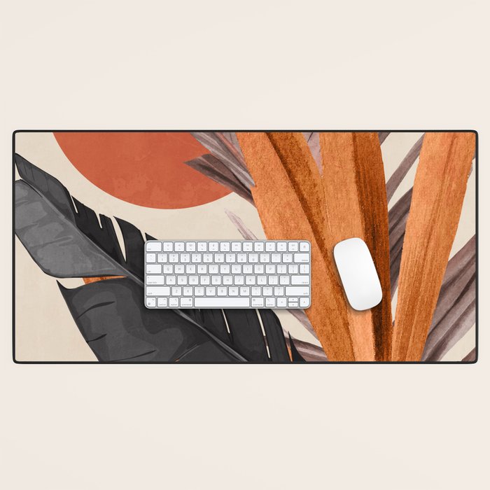 Abstract Art Tropical Leaves 160 Desk Mat Gallery Image 1