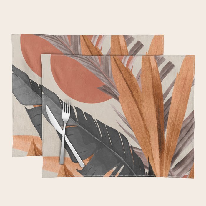 Abstract Art Tropical Leaves 160 Placemat Gallery Image 1