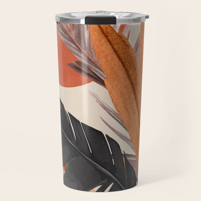 Abstract Art Tropical Leaves 160 Travel Mug Gallery Image 1