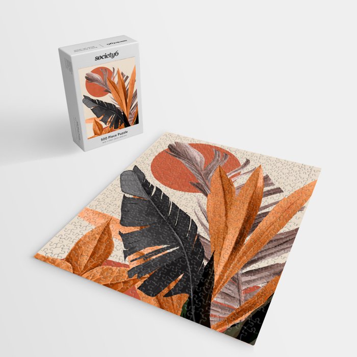 Abstract Art Tropical Leaves 160 Jigsaw Puzzle Gallery Image 2