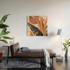 Abstract Art Tropical Leaves 160 Wood Wall Art Gallery Image 2