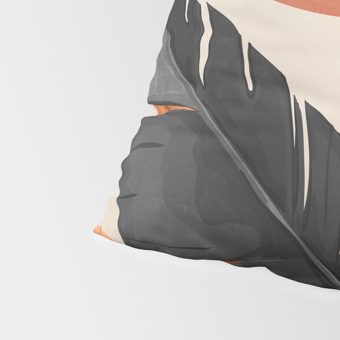 Abstract Art Tropical Leaves 160 Pillow Sham Gallery Image 4