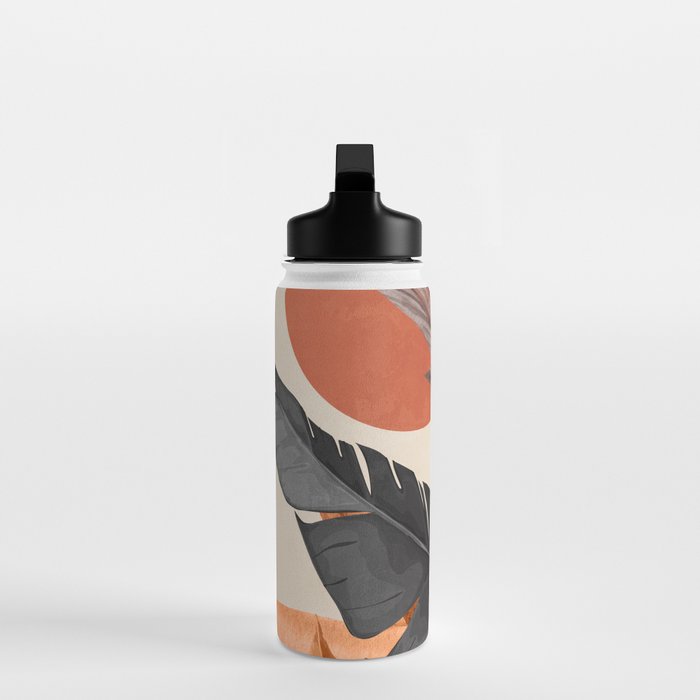 Abstract Art Tropical Leaves 160 Water Bottle Gallery Image 3